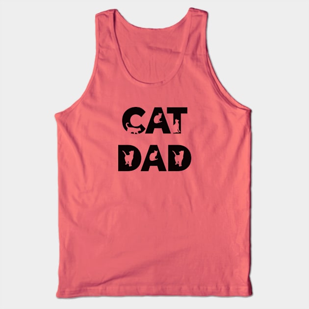 Cat Dad Tank Top by ElenaDanilo